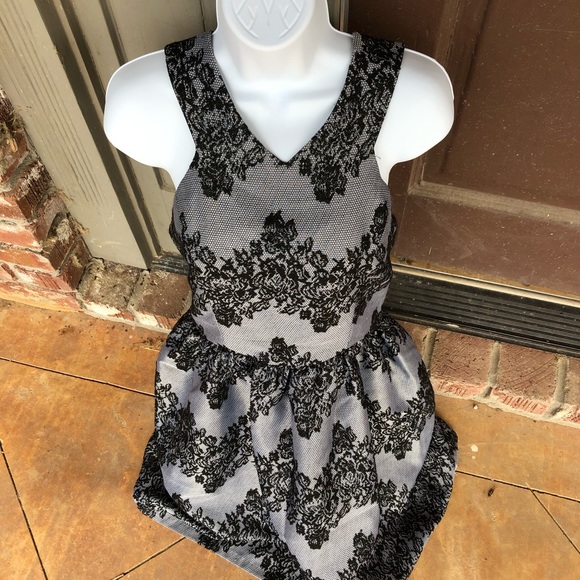 Aqua party dress black and silver size medium - Picture 5 of 8